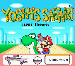 Yoshi's Safari (USA) Title Screen